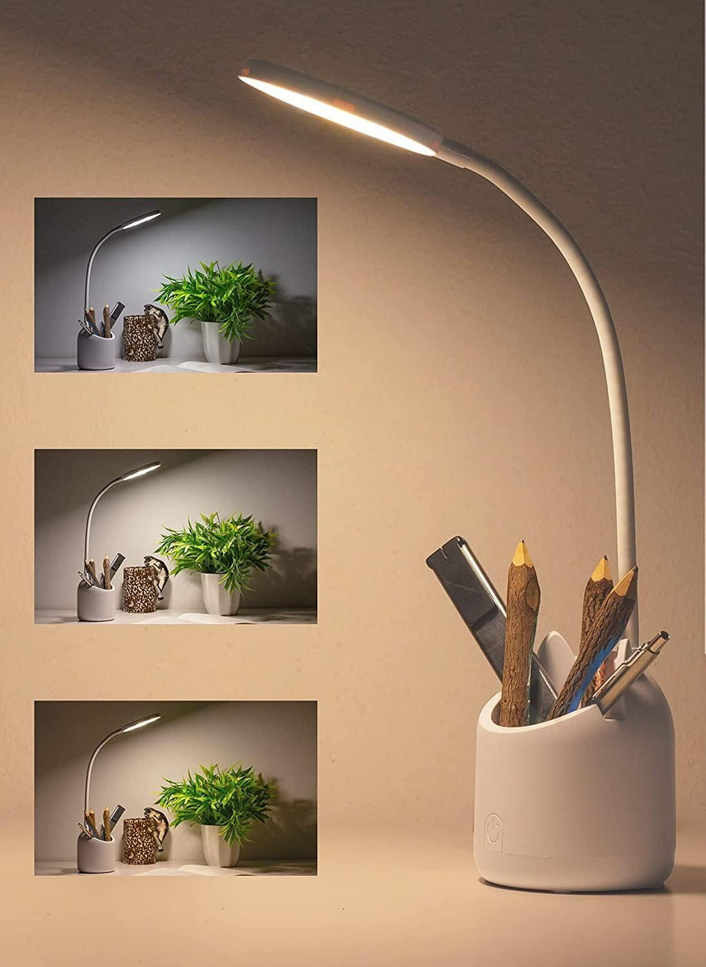 Study Table Light with Pen Holder