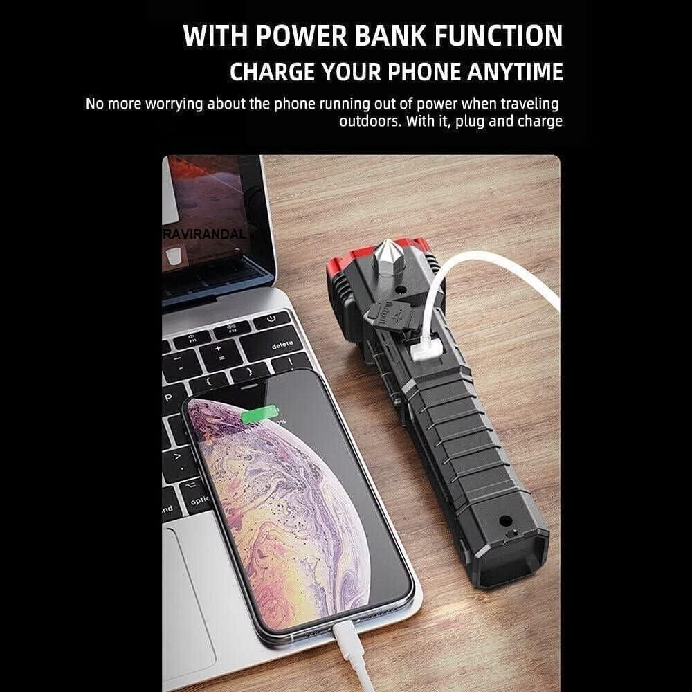 Portable Rechargeable LED Flashlight