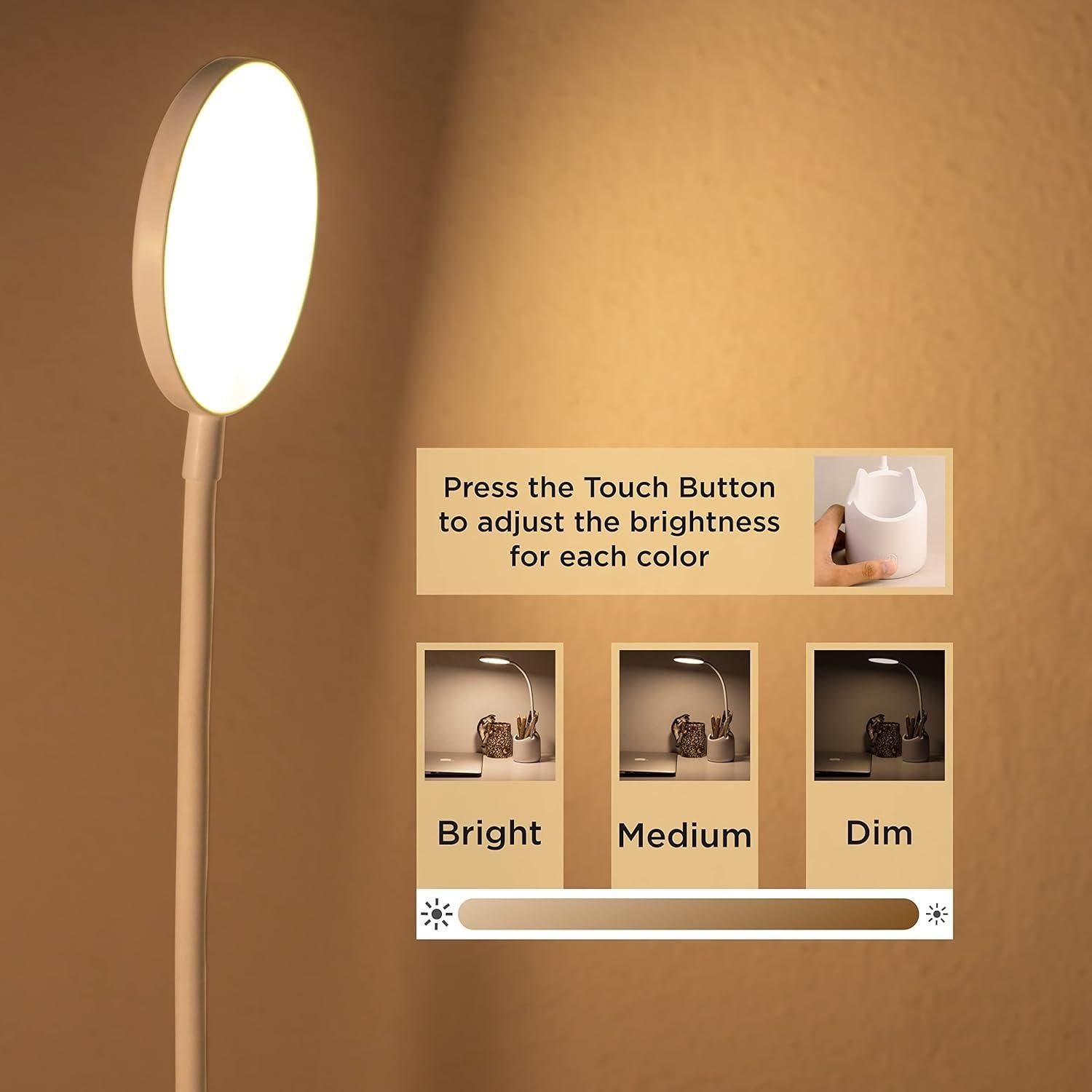 Study Table Light with Pen Holder